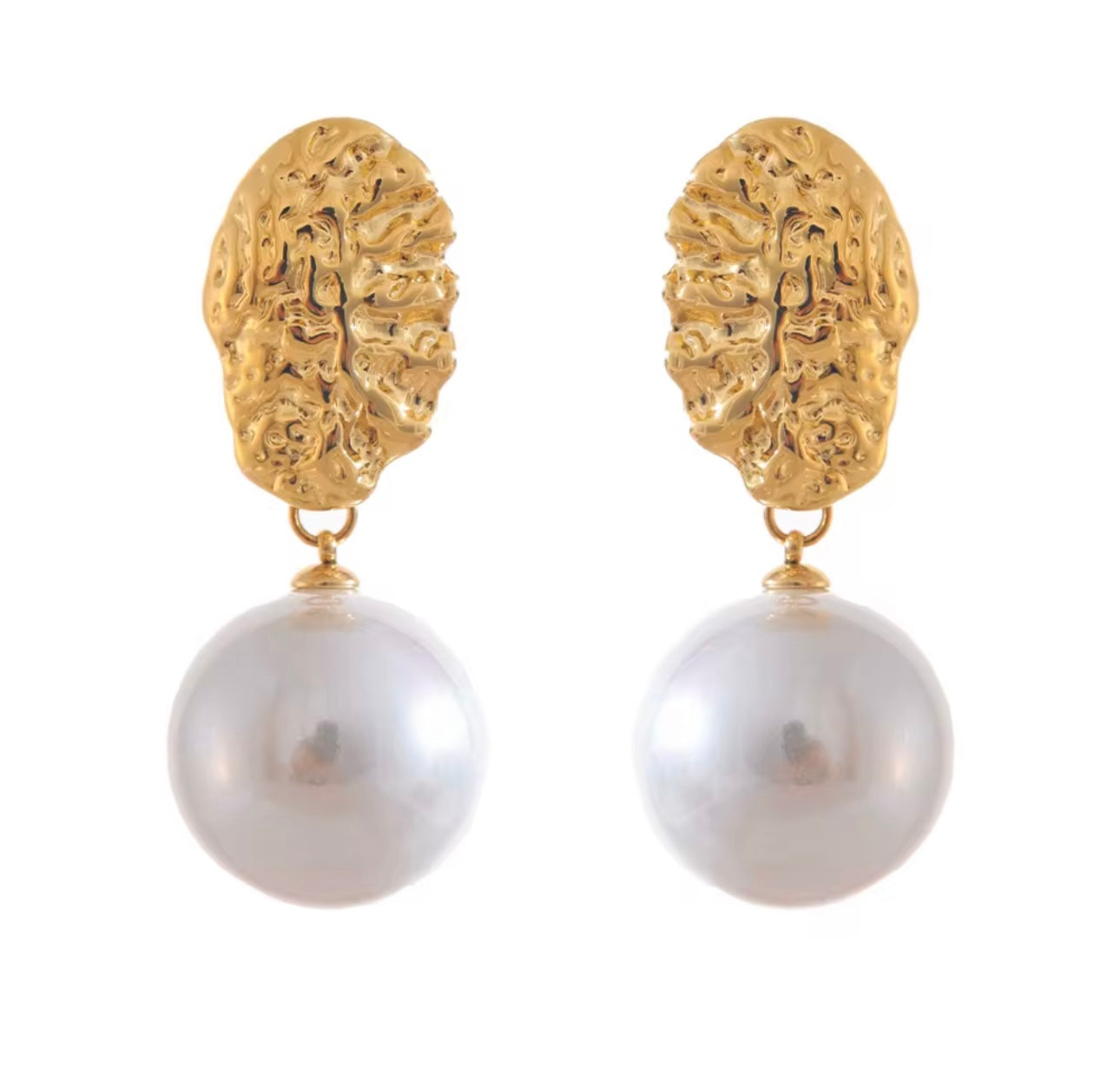 The Marbled & Fin Drop Earrings