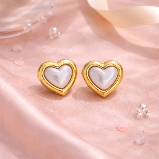 Heirloom Heart Studs