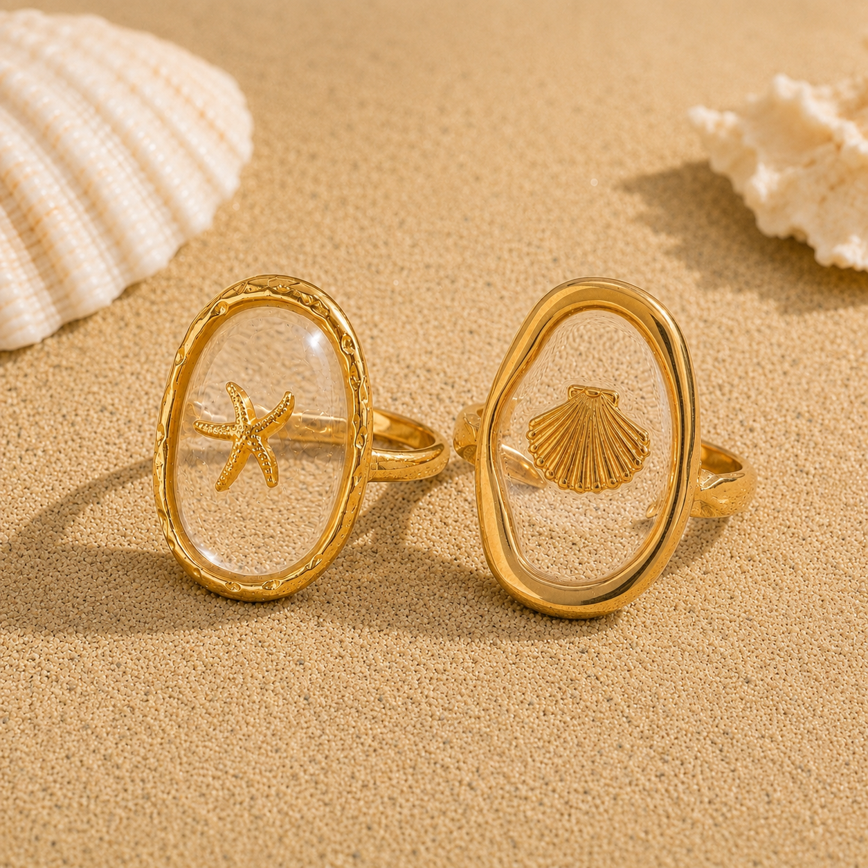 The Shell Pressed Rings